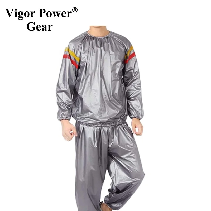VigorPowerGear оптовая продажа черный костюм для сауны серебристый дешевый из ПВХ прозрачного