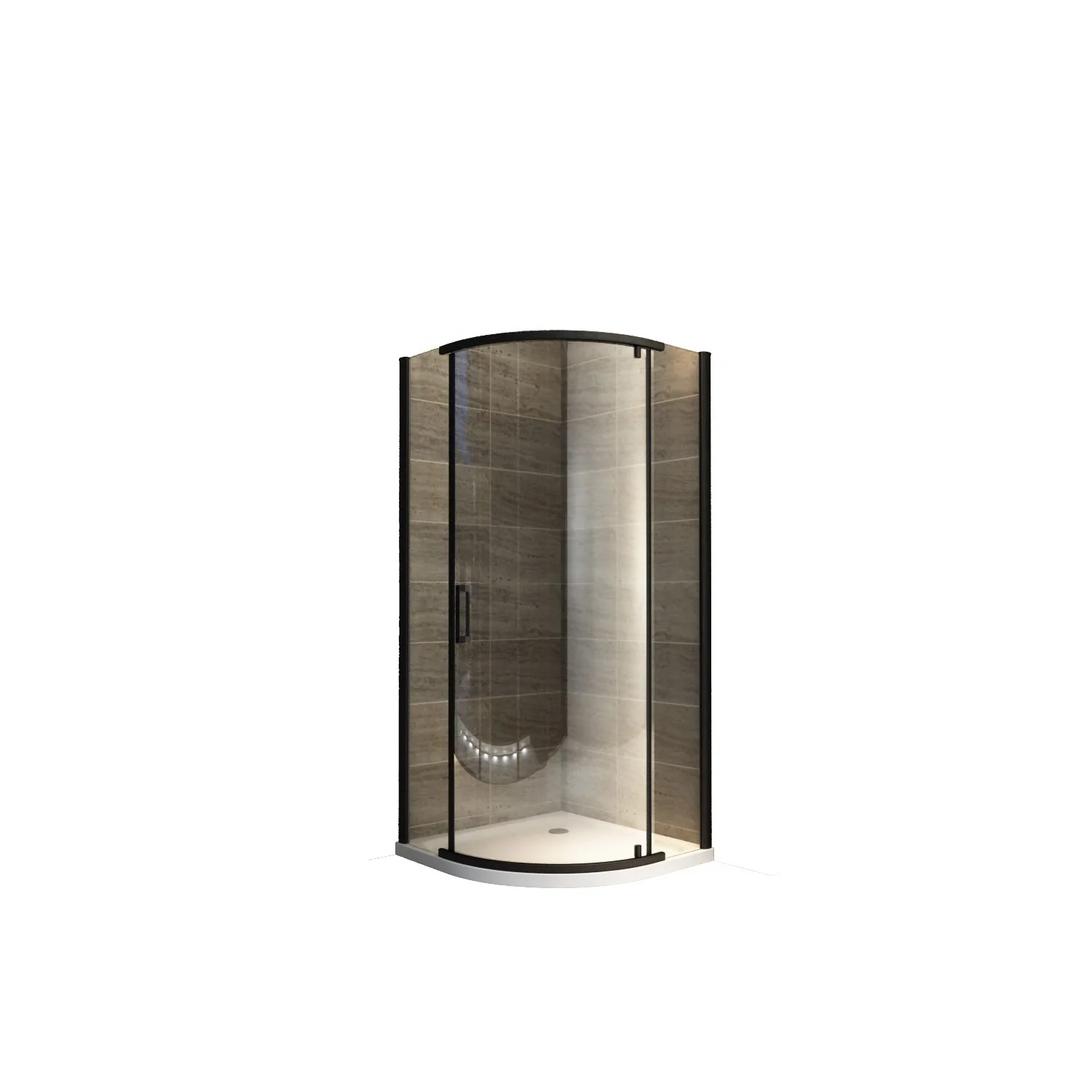 Tempered glass Hinge enclosure shower rooms 2 persons multi-function bath shower cabin price