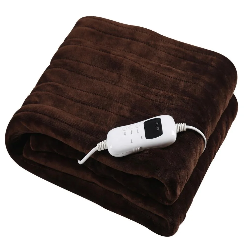 Adjustable Size Fluff Sheep Heating Electrical Blanket With Carbon Fiber