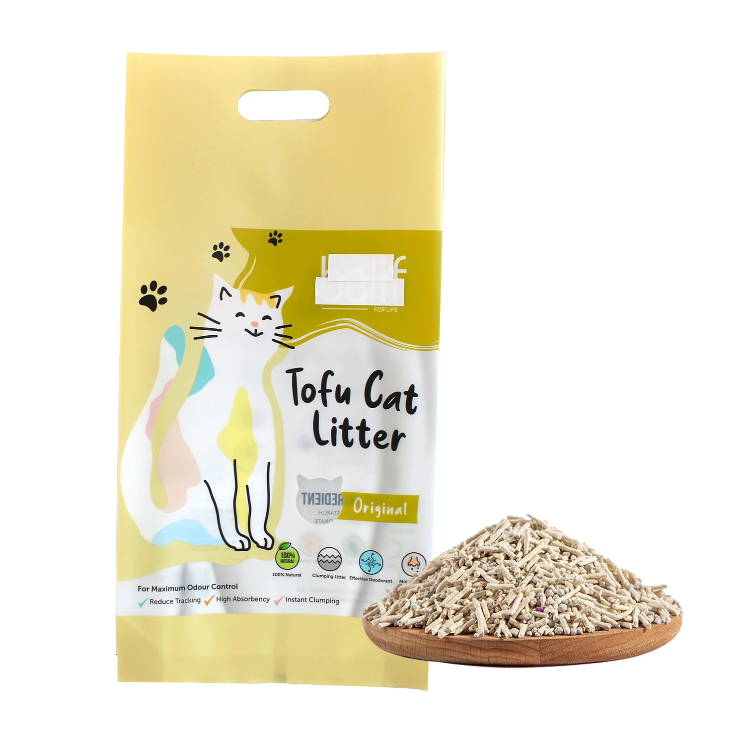 Good Price China Supplier Natural Fast Clumping Tofu Cat Litter