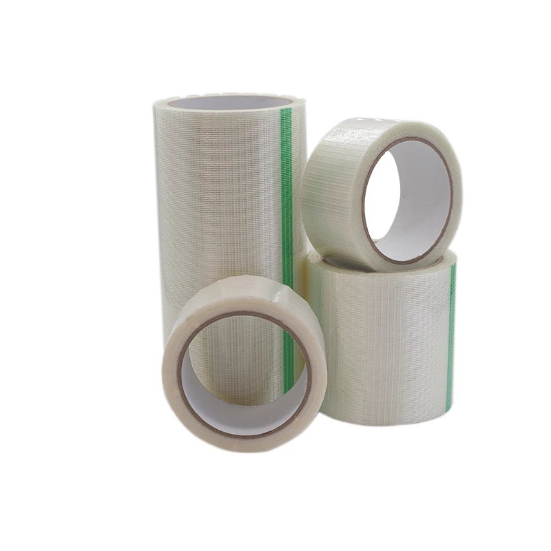 Heavy Duty Strong Packing Wrapping Strapping Fiberglass Reinforced Cross Weave Filament Tape