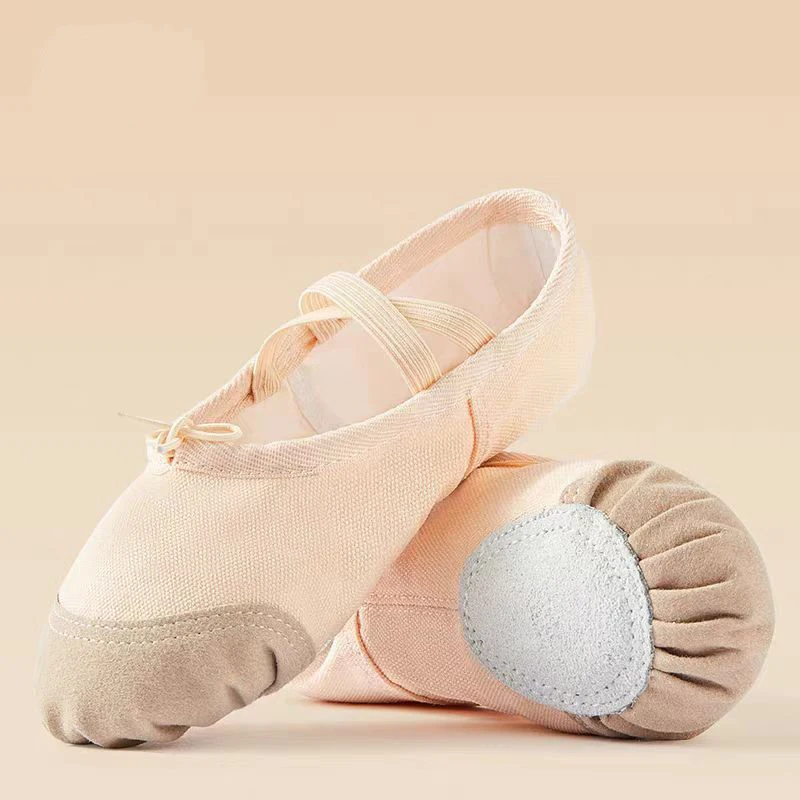 Popular hot sales good quality china factory bulk price nude dance ballet flat foldable shoes for girls women