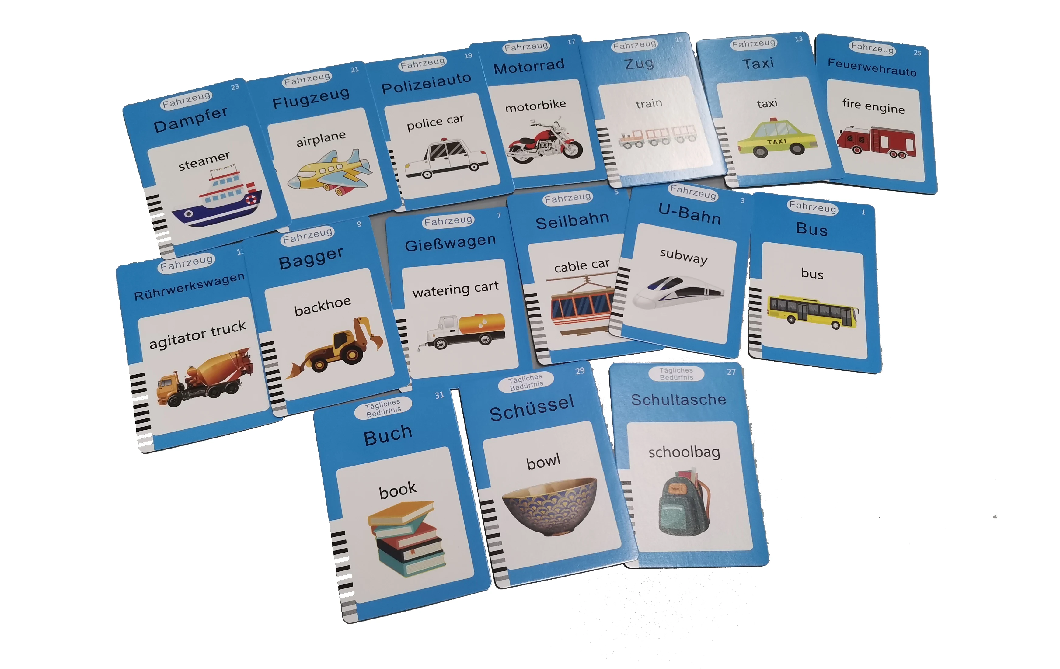 German and English early education machine Flash Card  Learning Machine Perfect Gift for  Kids developmental toys
