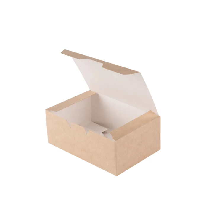 Custom fast food fried chicken nuggets wings takeaway disposable auto lock bottom folding carton paper container packaging boxes
