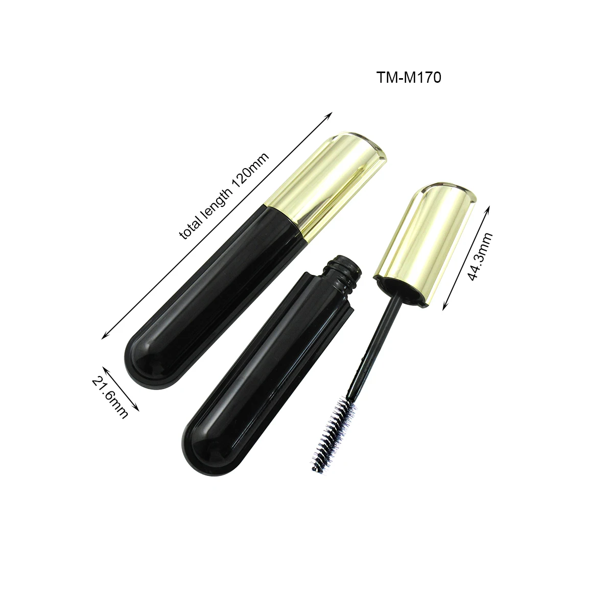 TM-M157 16ml empty mascara tube bottle lip gloss container custom cosmetic packaging