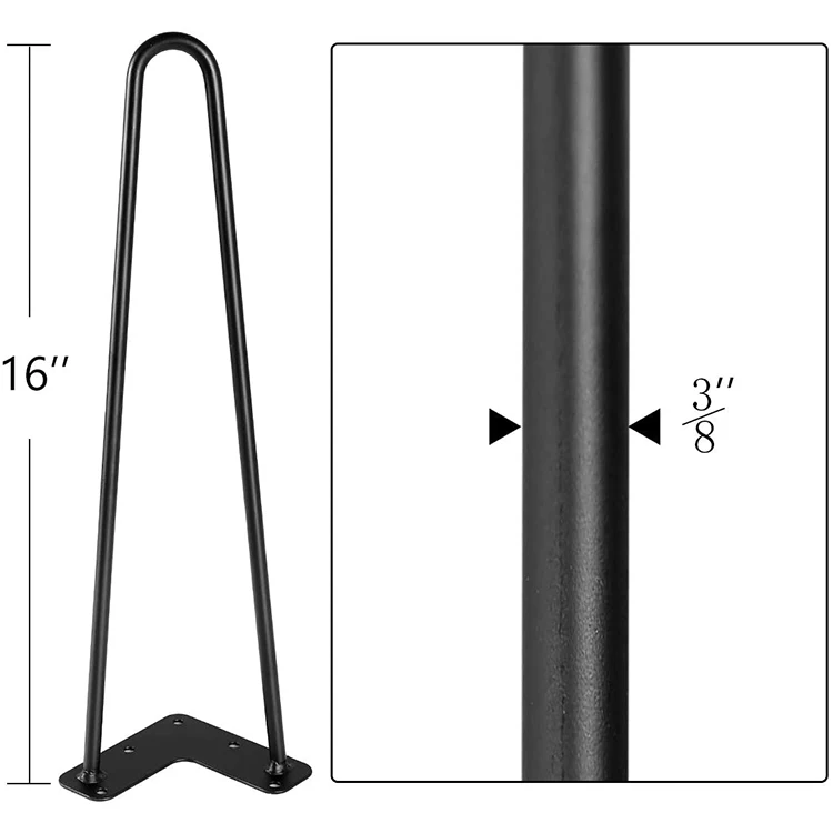 Dining room use coffee restaurant metal table base hairpin chair legs