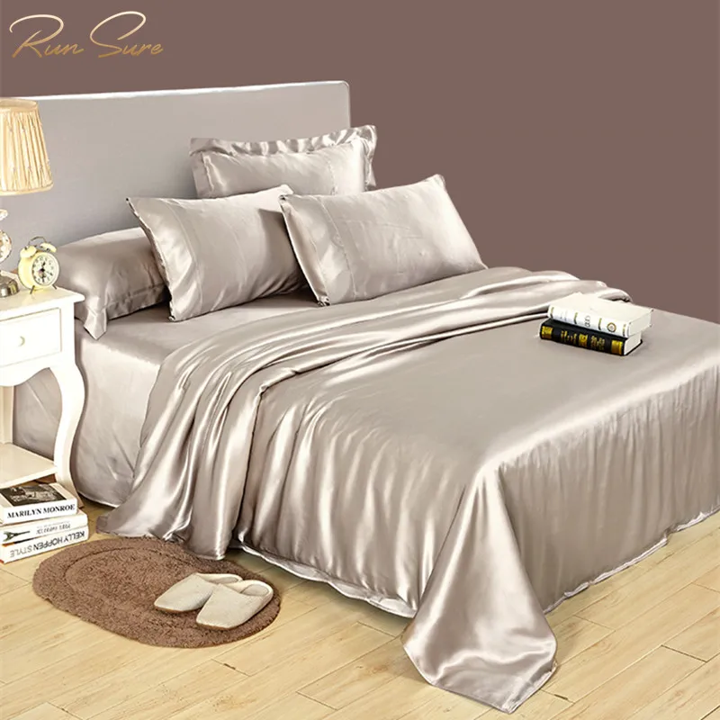 
100 silk bed cloth quilt sheet sets 8 pcs comforter set real mulberry silk bedding set bedspread 