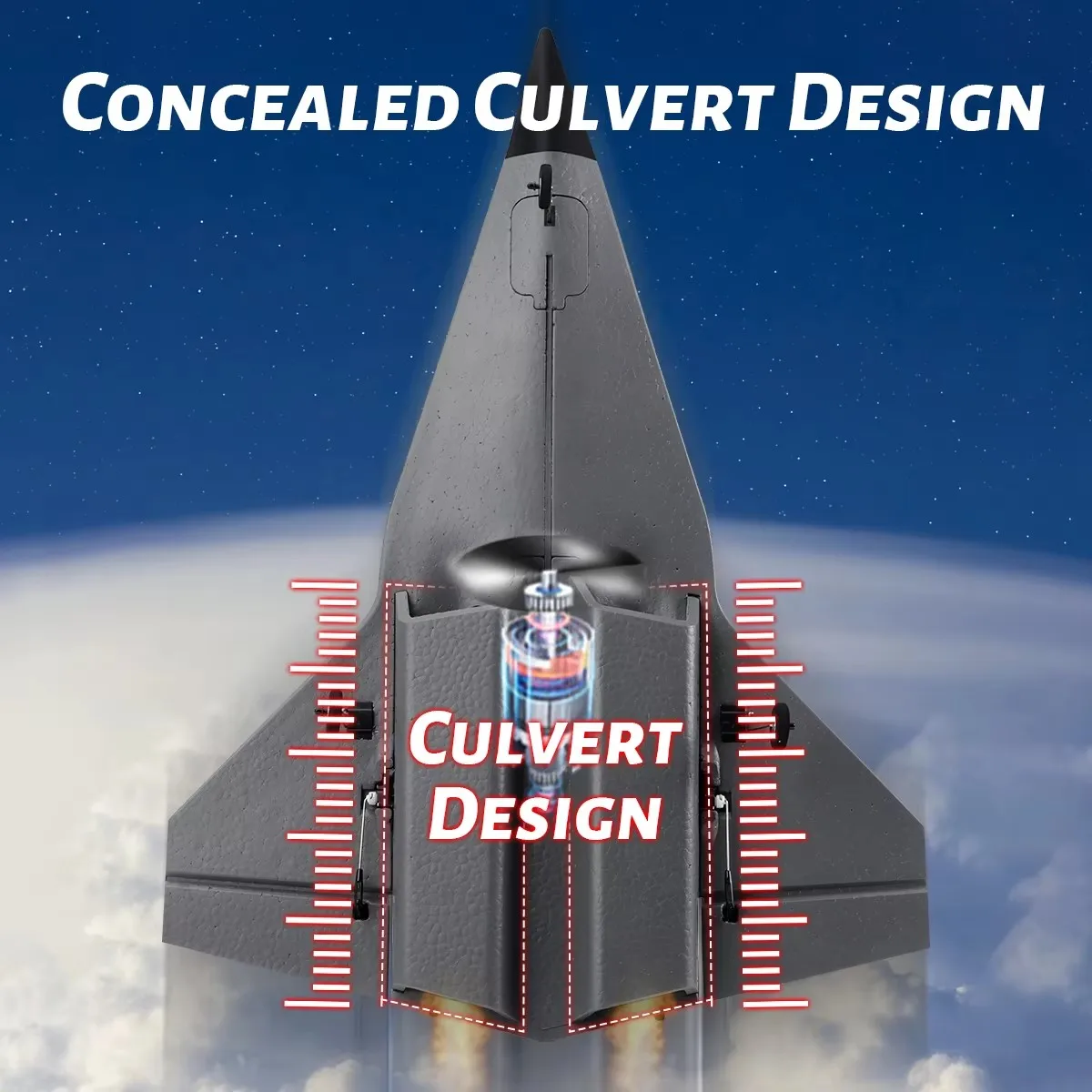 Fx9672 EPP Sr72 Future Fighter Dual Channel Glider Fixed Wing Model Airplane Flexible Remote Control Jet Fighter Plane Aeroplane