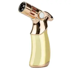 Mini portable Cigarette Gas Refillable Lighter Cigar Four Flames Jet Gun Torch Lighters