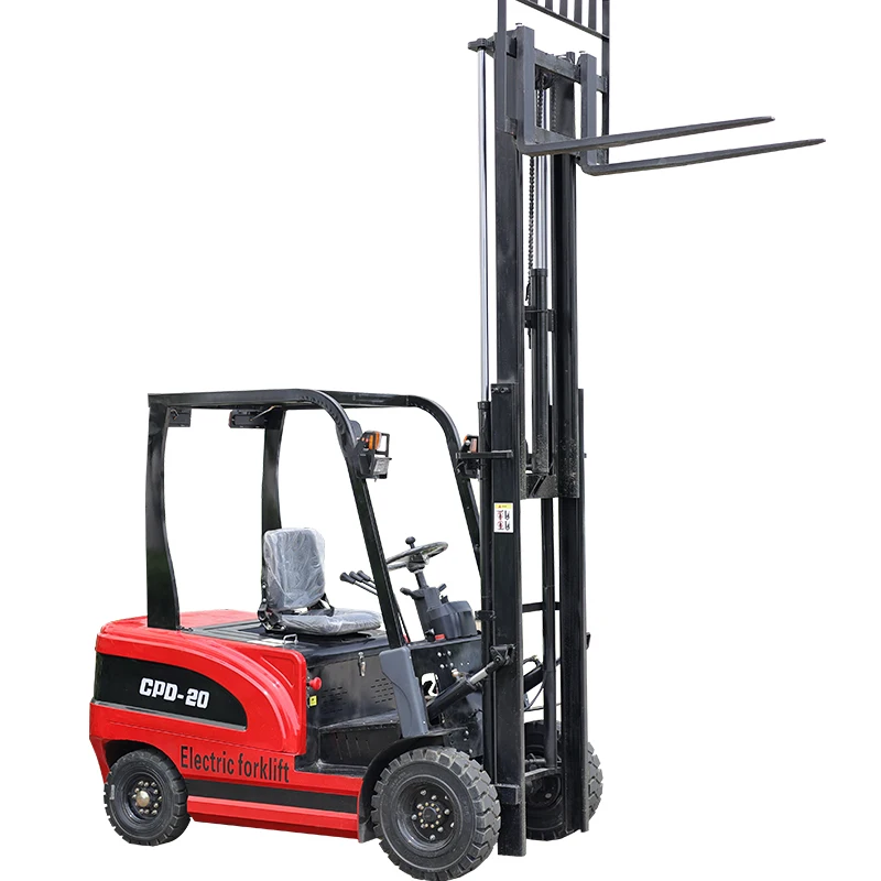 Economic electric fork lifts 1000kg 1500kg full electrical pallet stacker forklift with battery charger