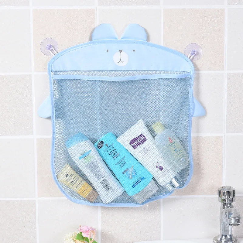 Baby Cartoon Animal Shape Shower Mesh Bag Bath Toys Kid Basket Hanging Home Storage Net Bag Organizer