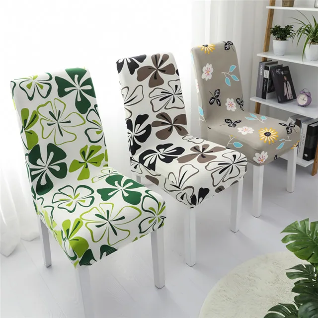 
Wholesale Cheap China Stretch Printing Spandex Half Back Chair Cover For Home And Hotel 