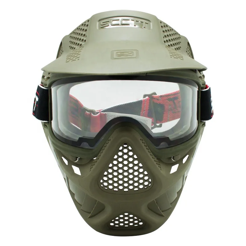 paintball mask/goggle Olive or Black Paintball Scctt Mask with Double lens