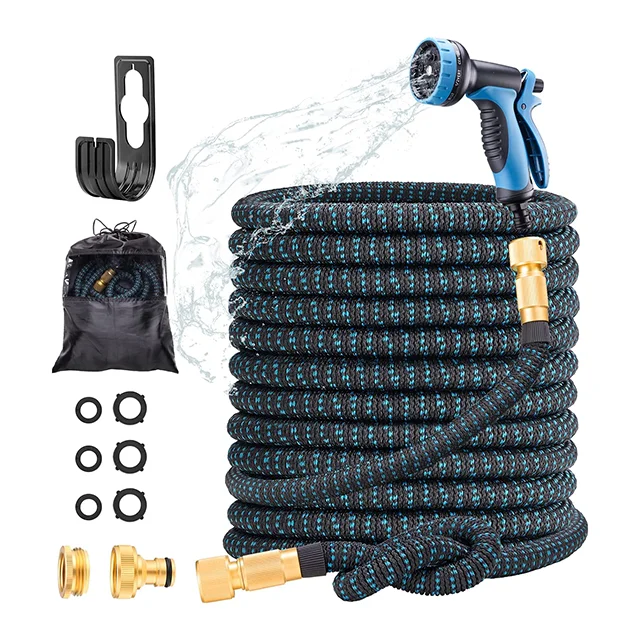 2024 Новый высокого давления 30 м 100 футов расширяемый гибкий шланг для воды садовый набор