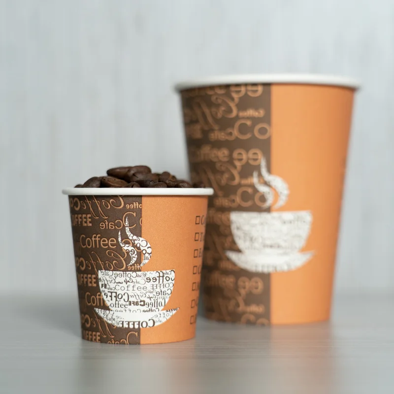 Logo Printed Mini Disposable Vending Coffee Paper Cups