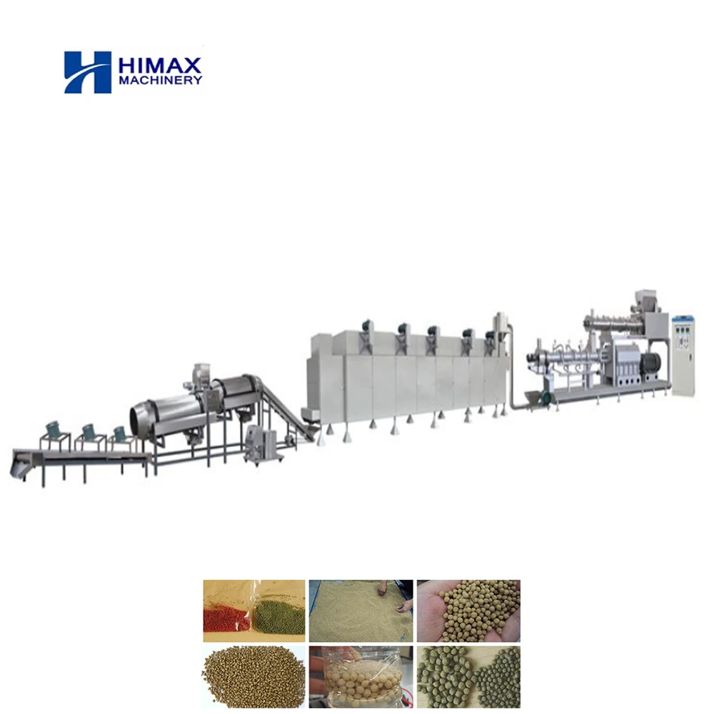 Big Capacity Automation Pet Food Pellet Machine Fish Feed Extruder Making Machine