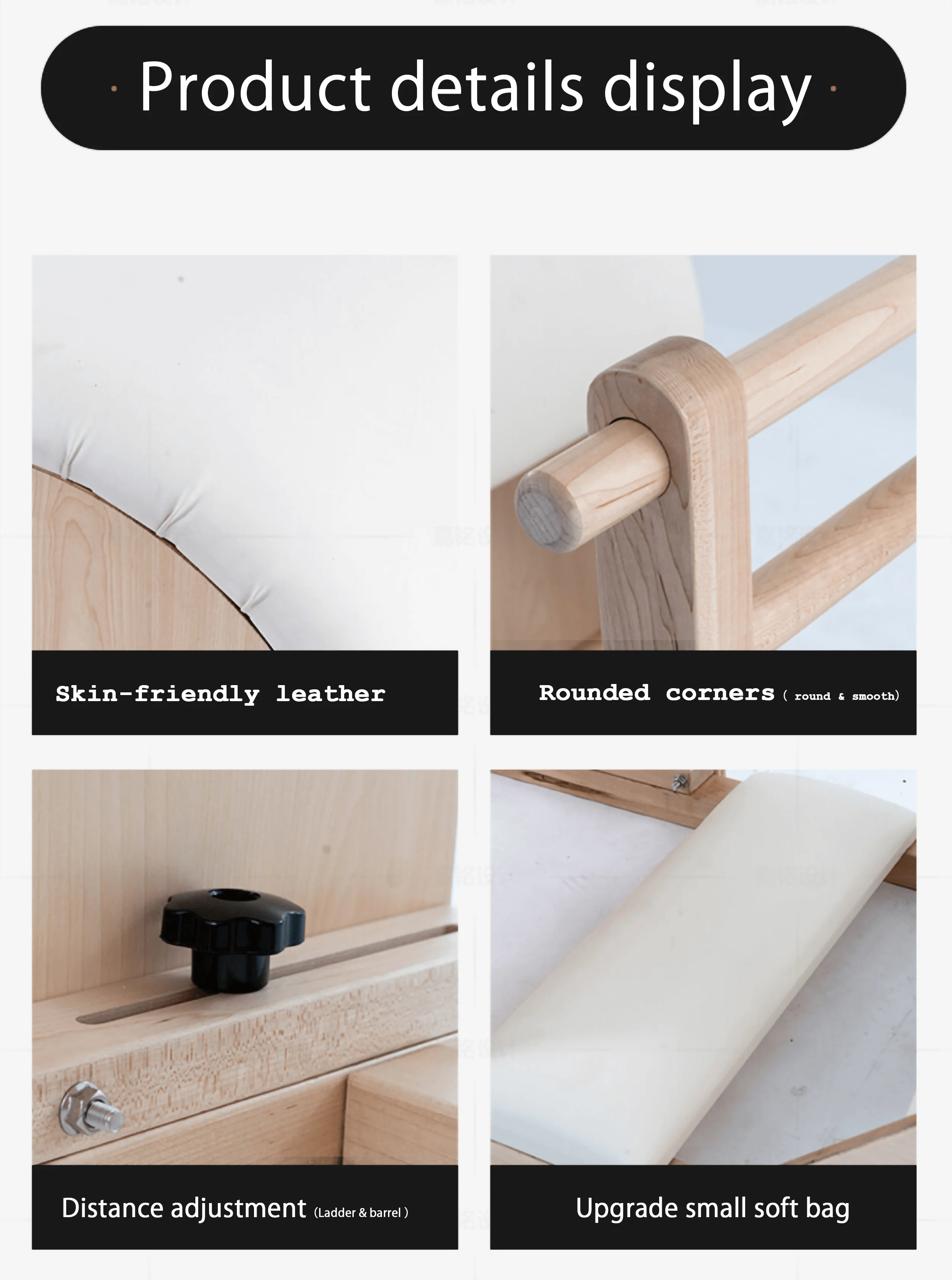 2021 Gym fitness center home balancing trending pilates equipment wooden bucket ladder barrel chair