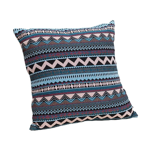 
Bohemia colored geometric stripes chenille jacquard cushion for sofa 