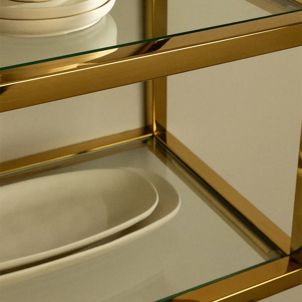 Metal glass hanging cabinet storage shelf wall mounted display wash bathroom living room furniture