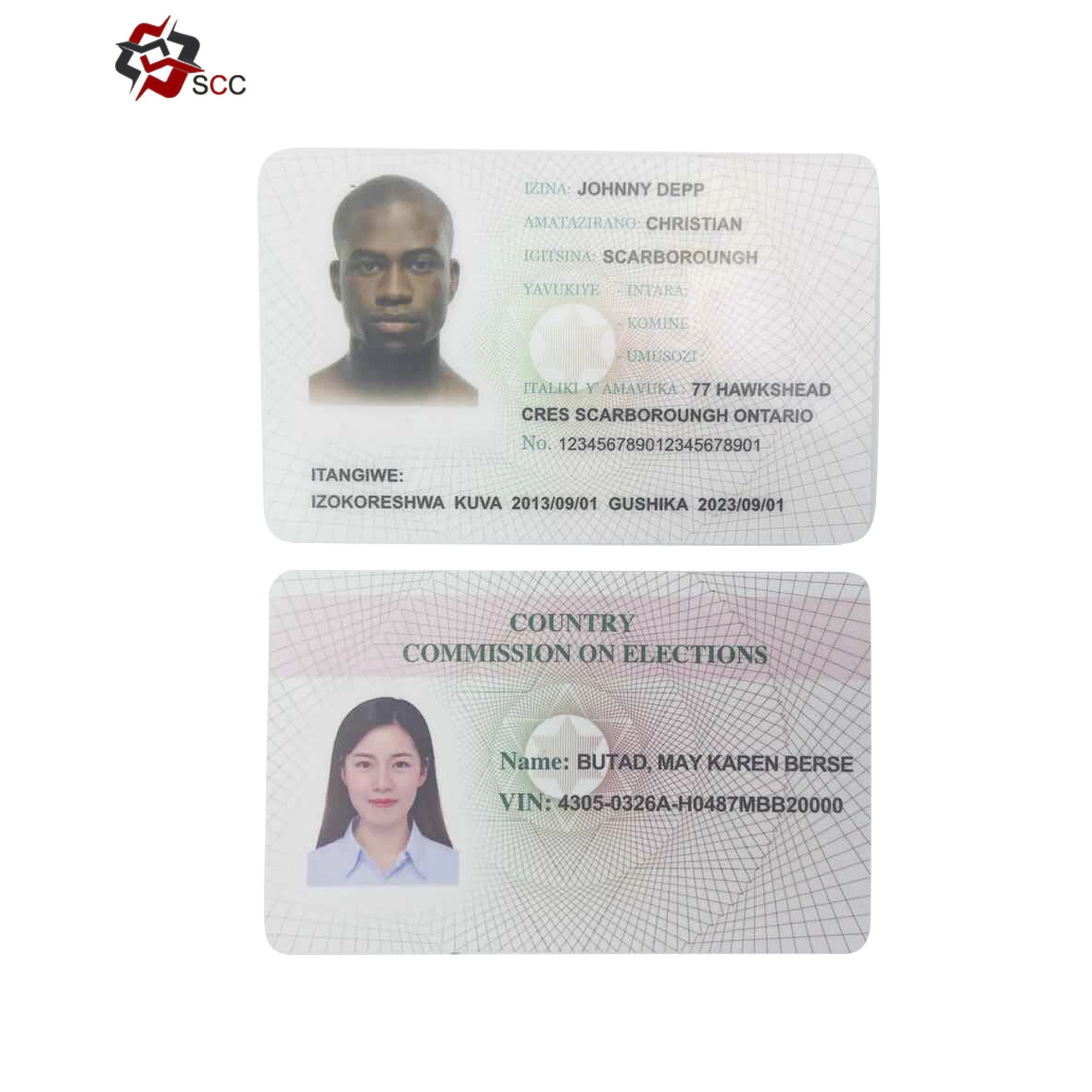  Индивидуальные фото национальная ID карта 125 кГц TK4100 EM4100