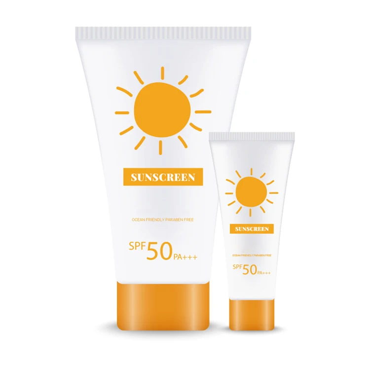 Custom Logo SPF 50 Skin Whitening Sun Protection Lotion Sunblock Moisturizing Facial Sunscreen