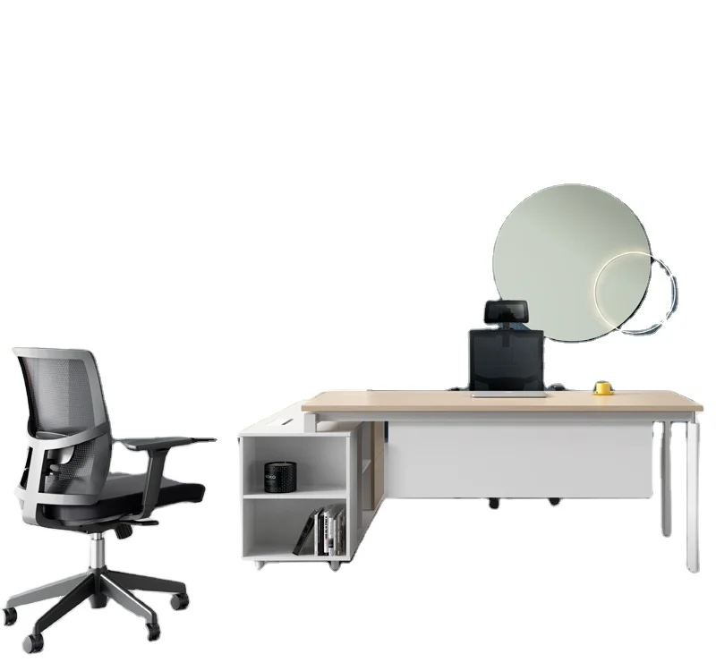 New Chinese Small Single Boss Desk Desk Simple Modern Office Manager Desk Class Table Plate