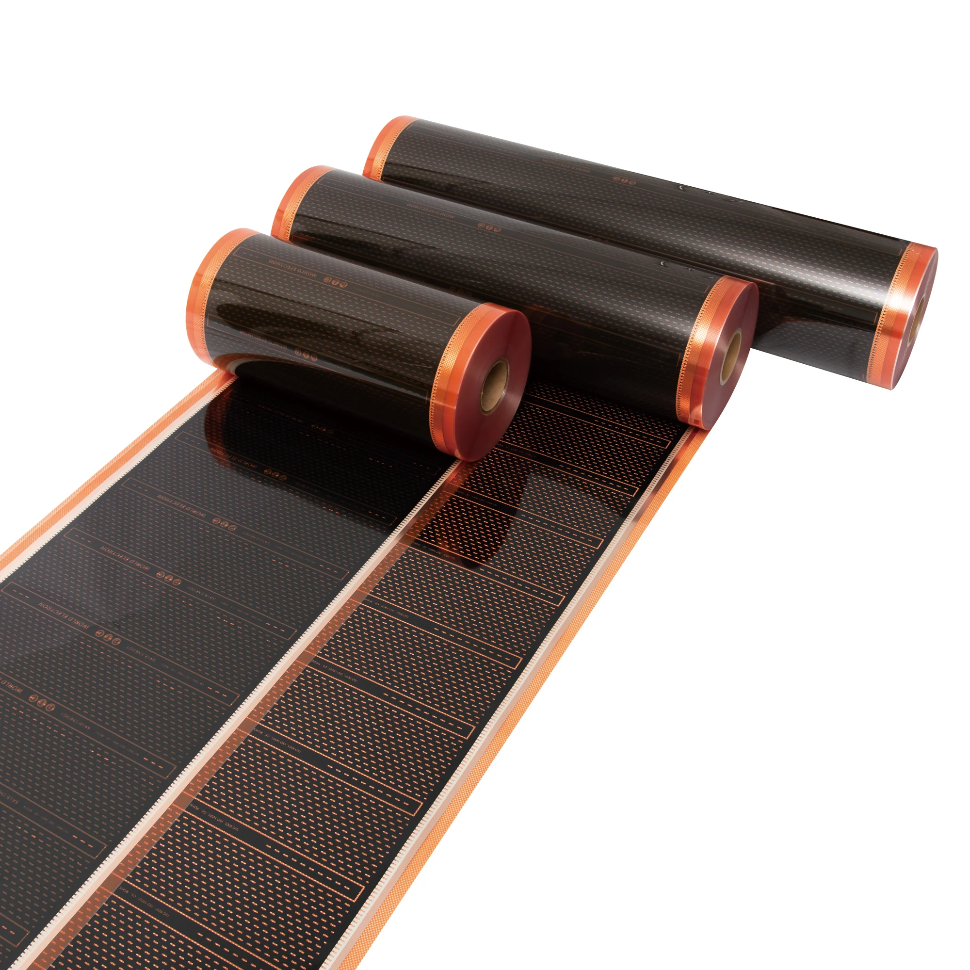 OEM 220V  50cm wide 220W PTC Graphene Underfloor Heating Korea Carbon Crystal heating film for Camper Van