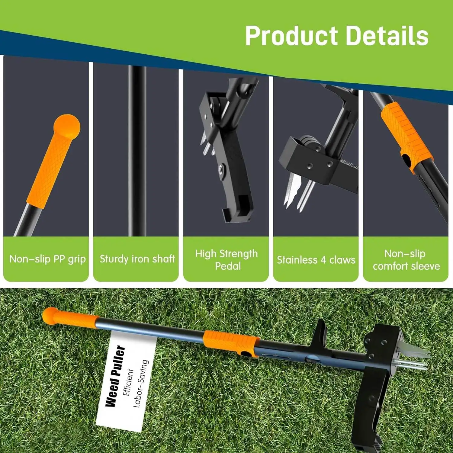 Standing Weed Pull Tool Foot Pedals Lawn Garden Claw Weed Removal Tool Weeder Weed extractor