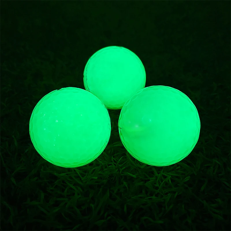6pcs Golf Ball flashlight set with Box Glow Golf Ball Practice Ball at Night Gifts