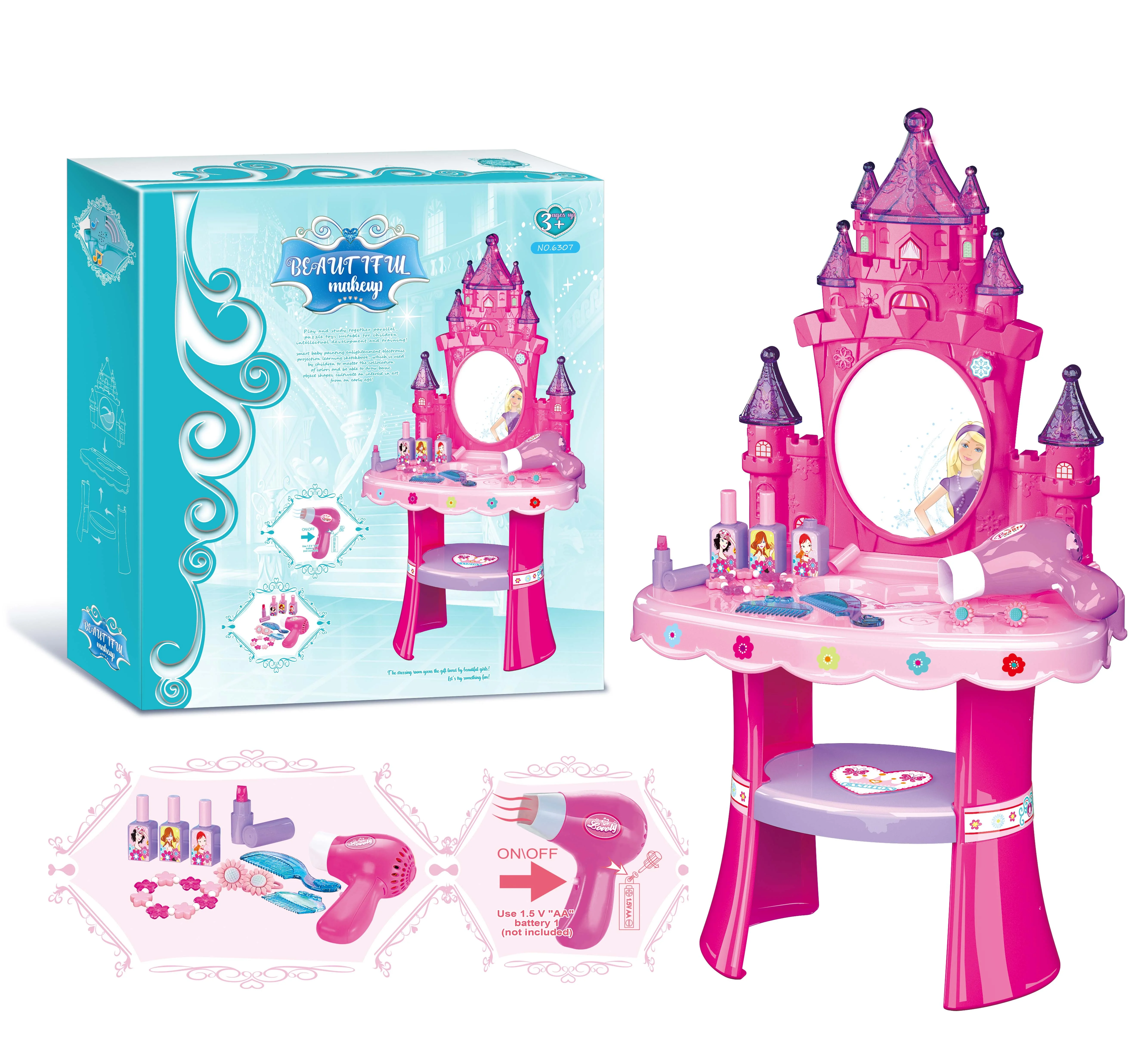 KSF Hot Selling Dressing Table Pretend Playing Games Kids Education Home Beauty Set Pretend Play Toys For Kids Children Toys