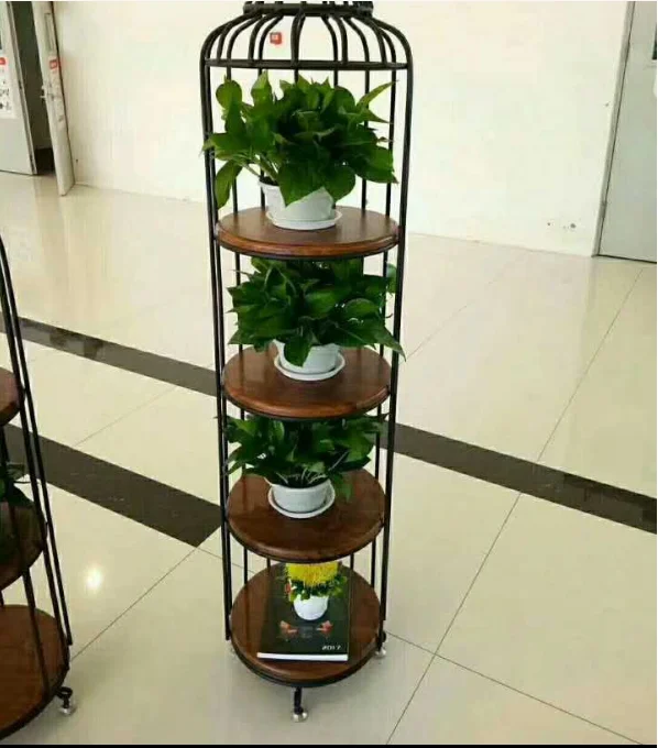 Factory Price Sales Practical Wan Hongxin Hollow Beautiful Practical multi-layer Flower Pot Flower Shelf three-dimensional shelf