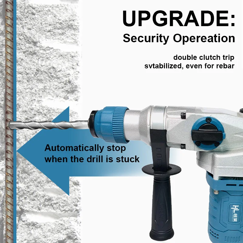 HENGLAI Brushless cordless hammer battery charger power tools drill rechargeable for