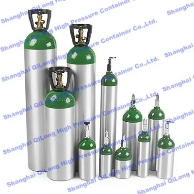 0.5L - 10L empty chlorine gas cylinder aluminum oxygen cylinder price