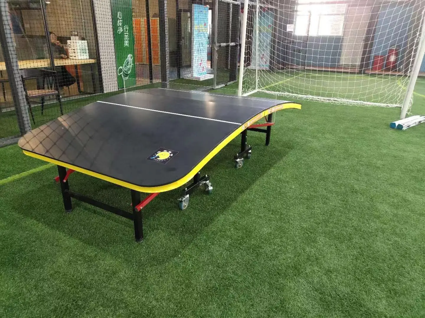Hot sale foldable movable sports football table tennis tables for outdoor