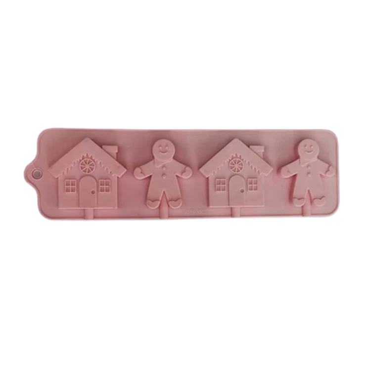 Hot sell Amazon popular pink color silicone cake mould small chocolate mold for baking