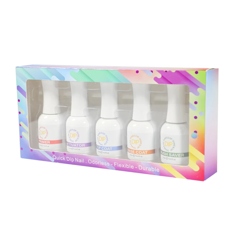 Лидер продаж порошок для окунания ногтей акриловая жидкость система праймера верхний активатор Базовая кисть набор