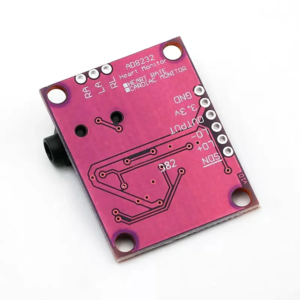 AD8232 Module Heart Rate Monitor ECG Development Board Module for Compatible DIY Kit Electronic PCB Board Module