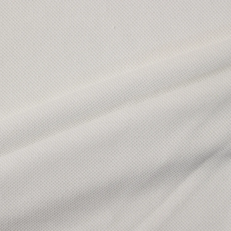 Factory custom RPET 100% polyester mesh fabric unify recycled poly pique knitted elastic fabric