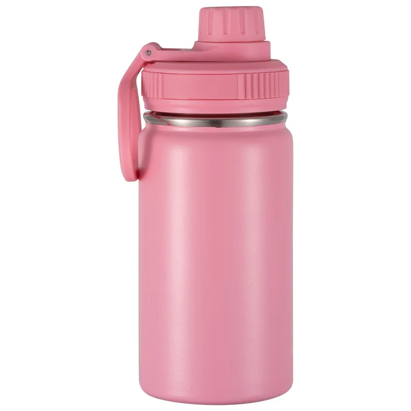 Customized Logo Multiple Color Available 12oz Kids Thermos Water Bottles Soft Touch Powder Coated Stainless Steel Vacuum Flasks
