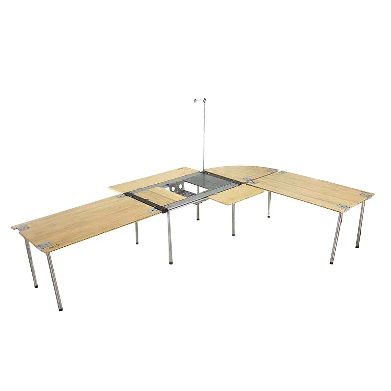 Outdoor Camping Portable Folding Net Barbecue Table Multifunctional Combination Picnic Table