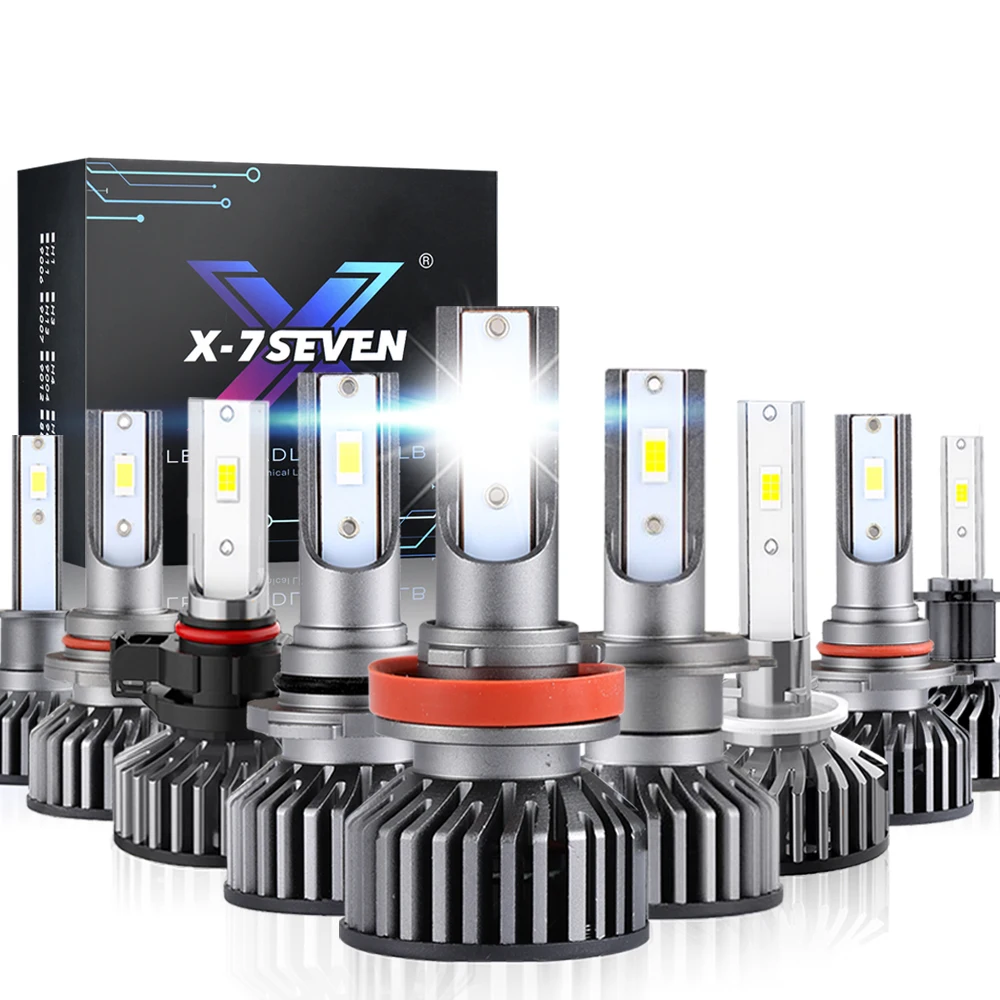 X-7SEVEN OEM Лидер продаж H1 H4 H7 H11 H13 9005 9006 9007 6500 К 75 Вт 7500 люмен светодиодные фары для автомобиля