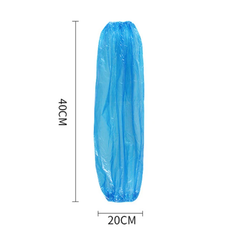 PE Cover Sleeves with Elastic Band on Cuffs Over Sleeves Food Handling Disposable Sleeved Cover
