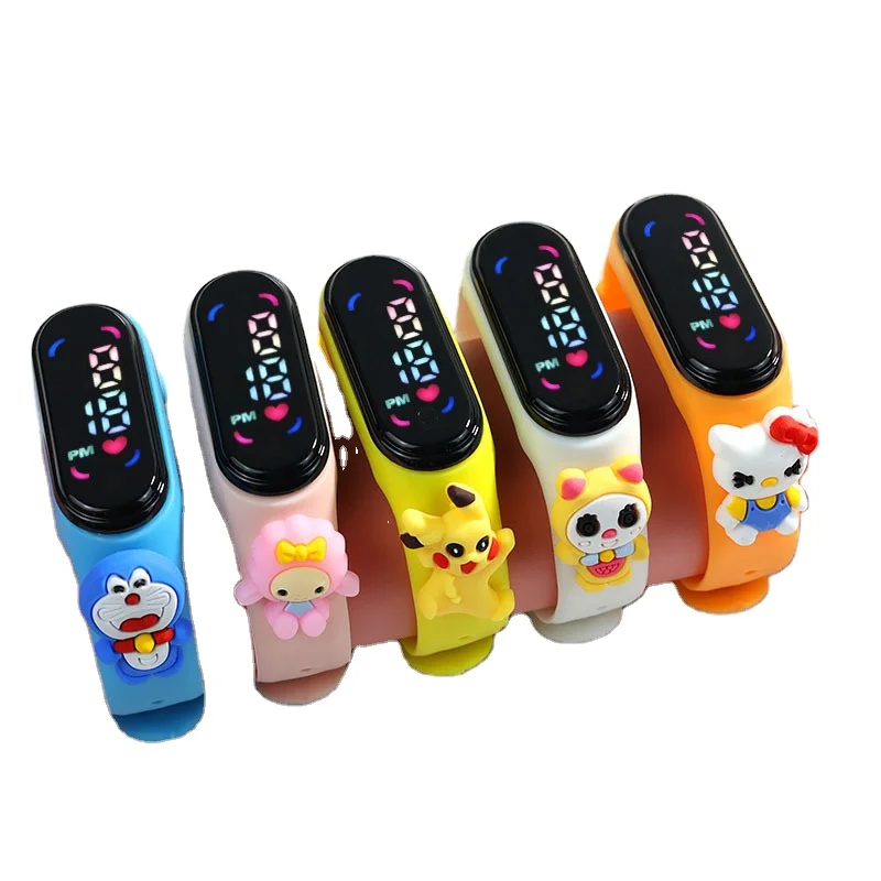 Spot wholesale kids M7 bracelet silicone cute cartoon doll student luminous touch waterproof led sports electronic watch