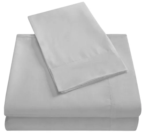 Solid Color Luxury Super Soft Microfiber  Flat Sheet Fitted Sheet 4pcs Bed Sheet Set