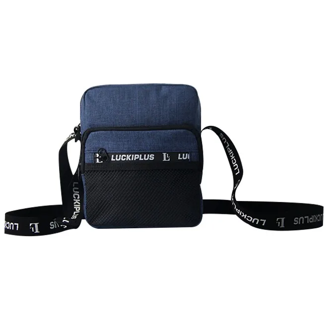 Navy Color Small Satchel Cross Body Shoulder Sling Bag, Functional Daily Messenger Bags Men Outdoor