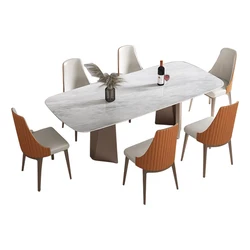 Cafe Restaurant Furniture Stainless Steel Dining Table and Chair
