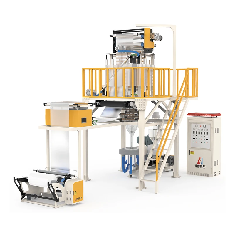 High output PE HDPE LDPE plastic film extruder machine pe film blowing machine plastic bag making machine production line