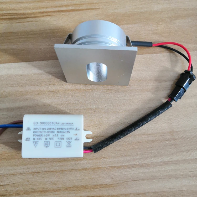 Mini cute design indoor outdoor recessed 3w led step stair light wall mounted