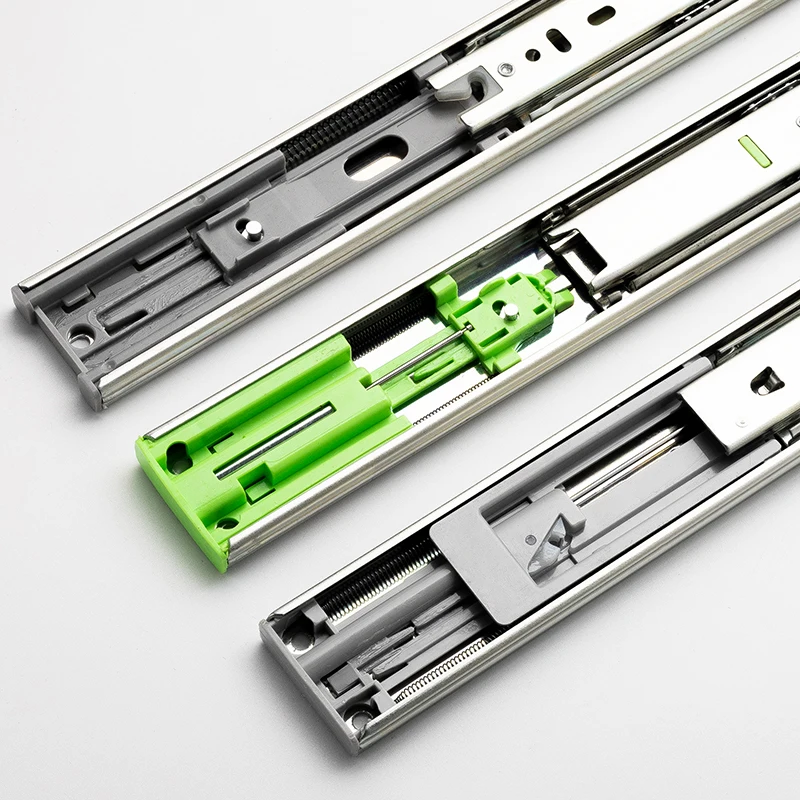 45mm single/double spring full extension soft close drawer slides