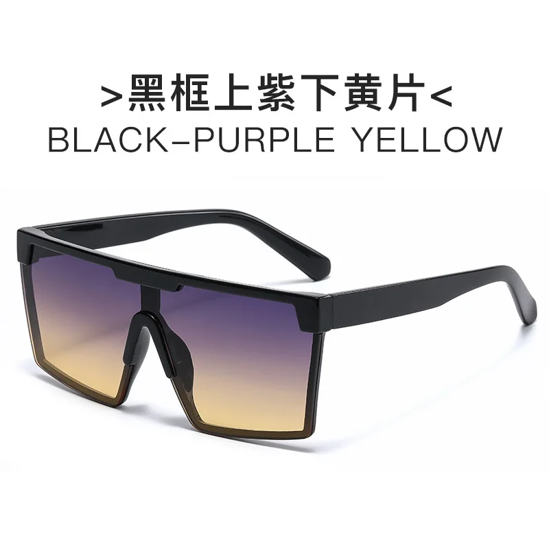 Oversized Designer Sunglasses Famous Brands UV 400 Protection One Piece Sunglasses Women